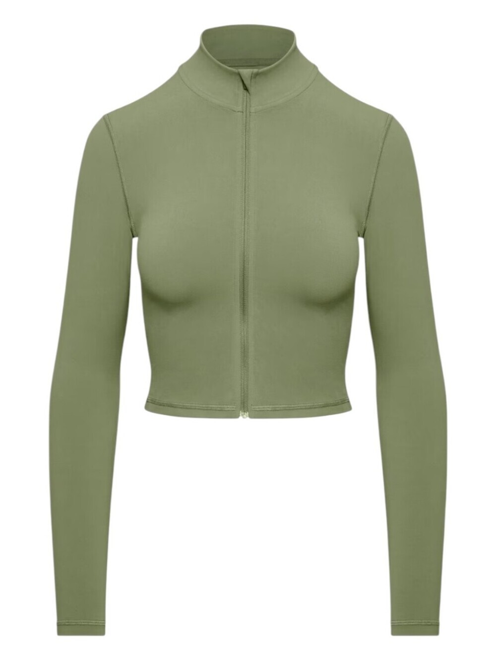 Aritzia Golden Limit Zip Long Sleeve Crop Jacket Green Women's XS